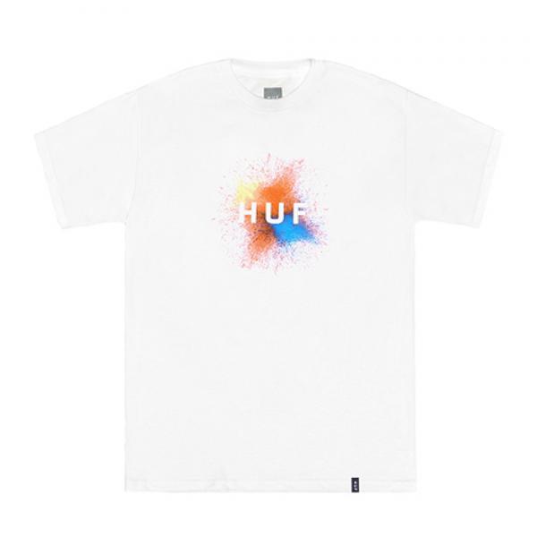SPLATTER BOX LOGO TEE-WHT